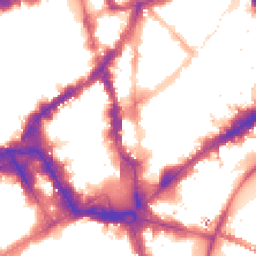 Night-time road noise heatmap for WC2N 4AL
