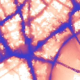 Daytime road noise heatmap for WC2N 4DN