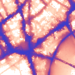 Daytime road noise heatmap for WC2N 4DW