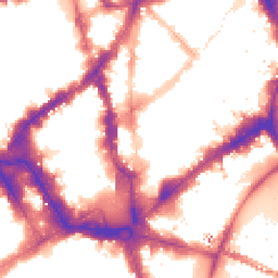 Night-time road noise heatmap for WC2N 4EA