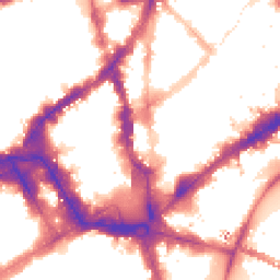 Night-time road noise heatmap for WC2N 4EZ