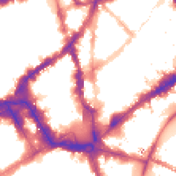 Night-time road noise heatmap for WC2N 4HE