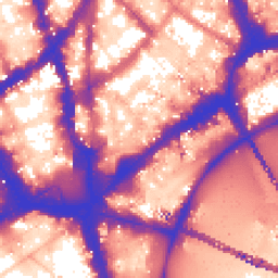 Daytime road noise heatmap for WC2N 4HN