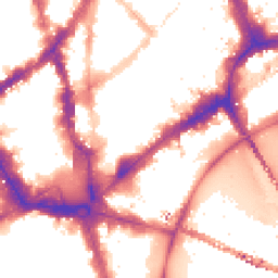 Night-time road noise heatmap for WC2N 4HN