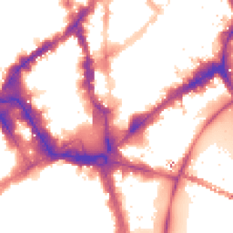 Night-time road noise heatmap for WC2N 4JH