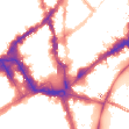 Night-time road noise heatmap for WC2N 4JL