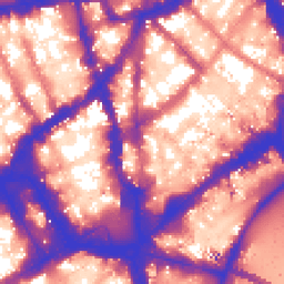 Daytime road noise heatmap for WC2N 4JS