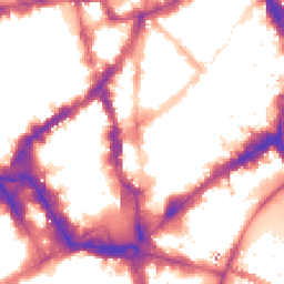 Night-time road noise heatmap for WC2N 4JS