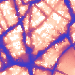 Daytime road noise heatmap for WC2N 4LF