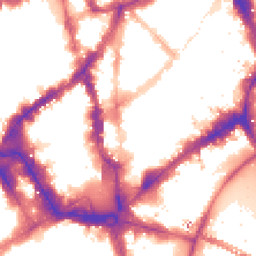 Night-time road noise heatmap for WC2N 4LH