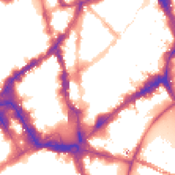 Night-time road noise heatmap for WC2N 4LL