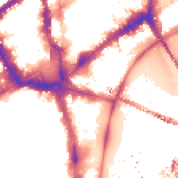 Night-time road noise heatmap for WC2N 5AP