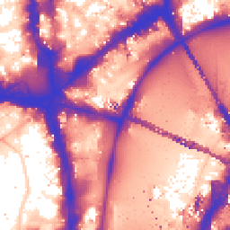 Daytime road noise heatmap for WC2N 5AQ
