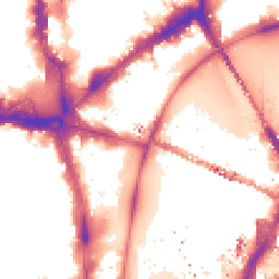 Night-time road noise heatmap for WC2N 5AQ