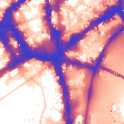 Daytime road noise heatmap for WC2N 5BY