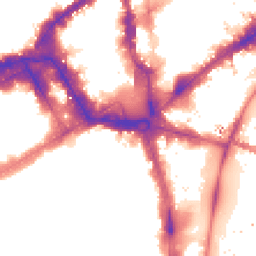 Night-time road noise heatmap for WC2N 5DS