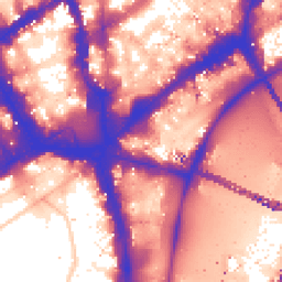 Daytime road noise heatmap for WC2N 5NG