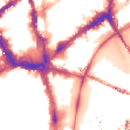 Night-time road noise heatmap for WC2N 5NP