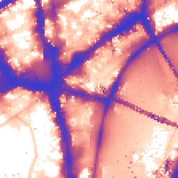 Daytime road noise heatmap for WC2N 5NT