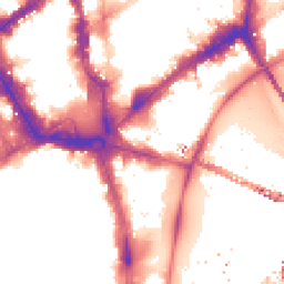 Night-time road noise heatmap for WC2N 5PB