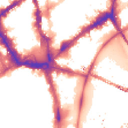 Night-time road noise heatmap for WC2N 5PD