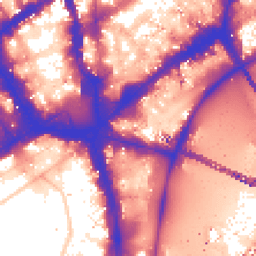 Daytime road noise heatmap for WC2N 5PE