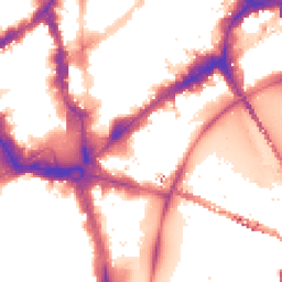 Night-time road noise heatmap for WC2N 6AS