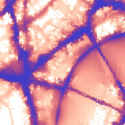 Daytime road noise heatmap for WC2N 6BJ