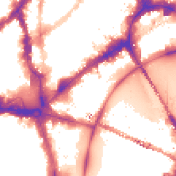 Night-time road noise heatmap for WC2N 6JU