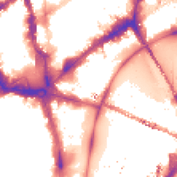 Night-time road noise heatmap for WC2N 6NN