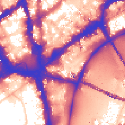 Daytime road noise heatmap for WC2N 6NQ