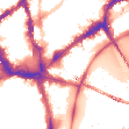 Night-time road noise heatmap for WC2N 6NQ