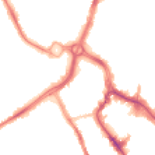 Night-time road noise heatmap for WD17 1BD