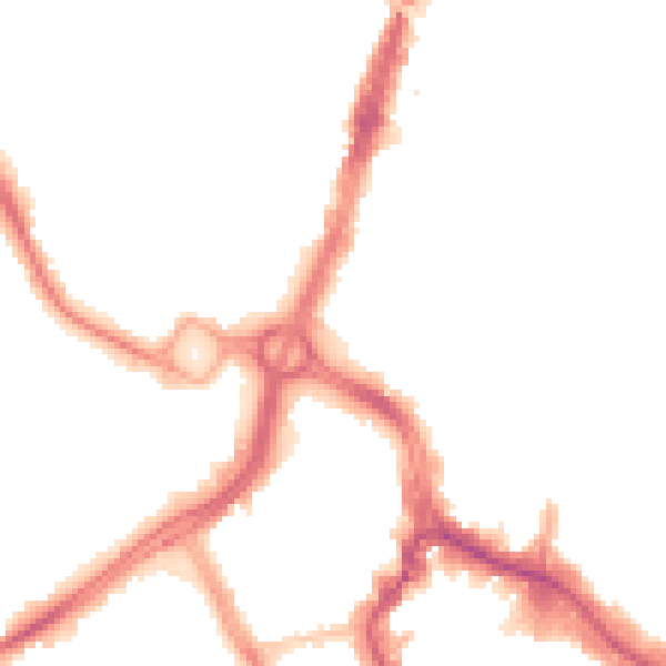 Night-time road noise heatmap for WD17 1BN