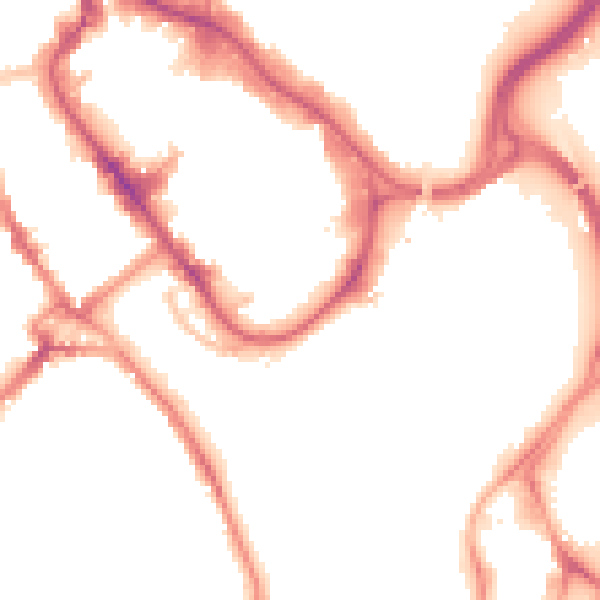 Night-time road noise heatmap for WD18 0AD