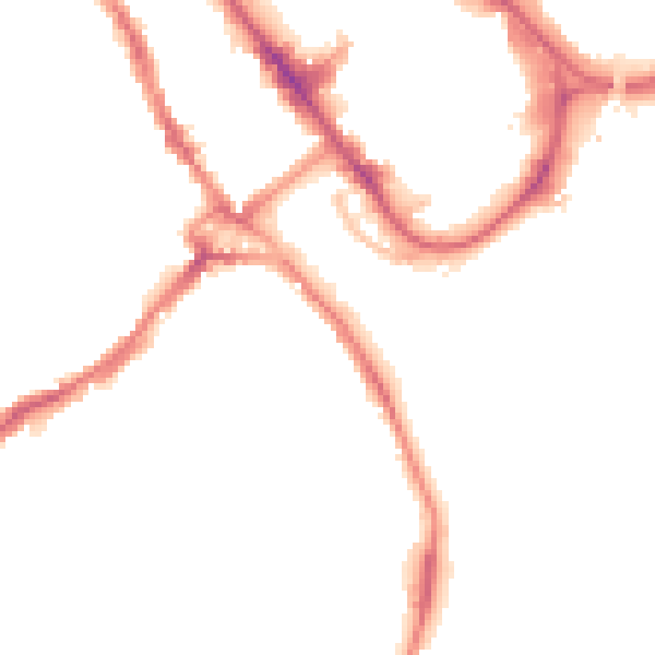 Night-time road noise heatmap for WD18 0AL