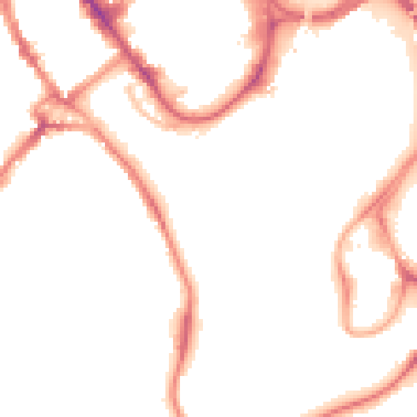 Night-time road noise heatmap for WD18 0AU