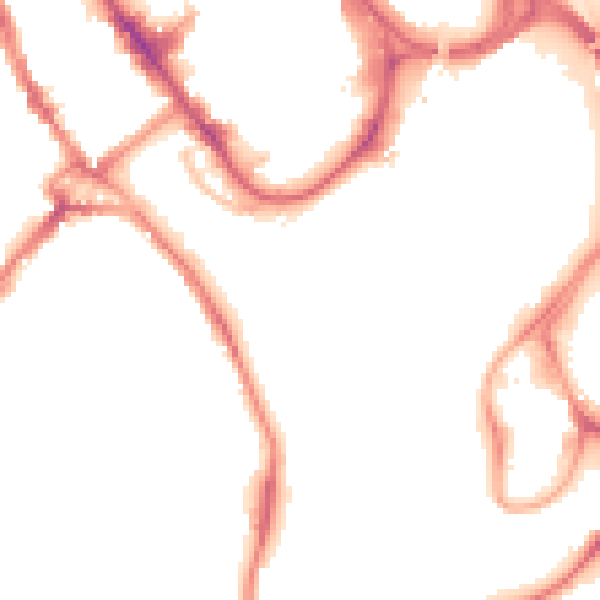 Night-time road noise heatmap for WD18 0AY