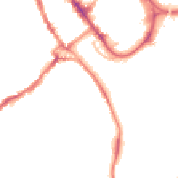 Night-time road noise heatmap for WD18 0DY