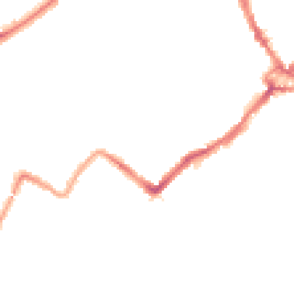 Night-time road noise heatmap for WD18 0HR