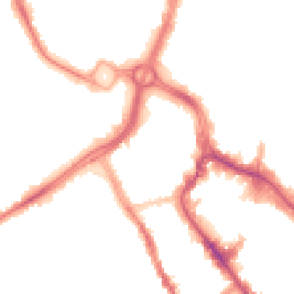 Night-time road noise heatmap for WD18 0JR