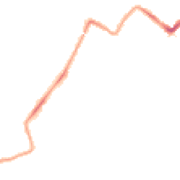 Night-time road noise heatmap for WD18 6JY