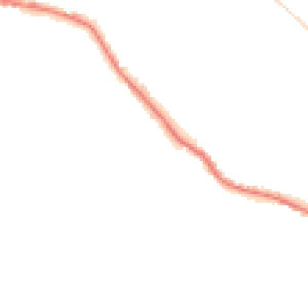 Night-time road noise heatmap for WD23 1AB