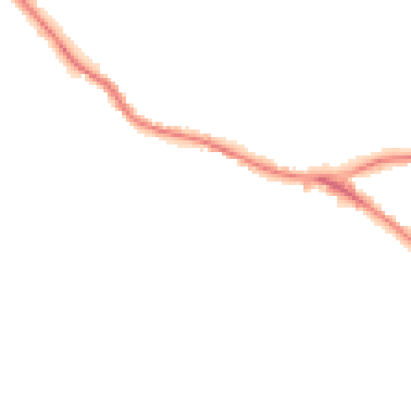 Night-time road noise heatmap for WD23 1AL