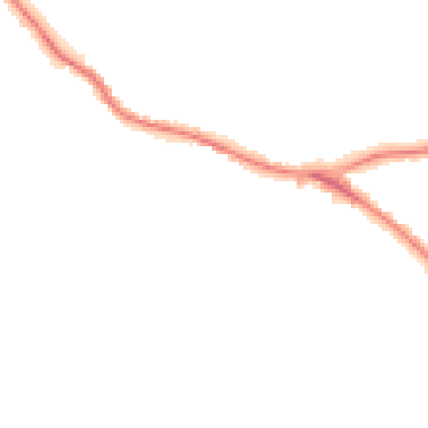 Night-time road noise heatmap for WD23 1AN