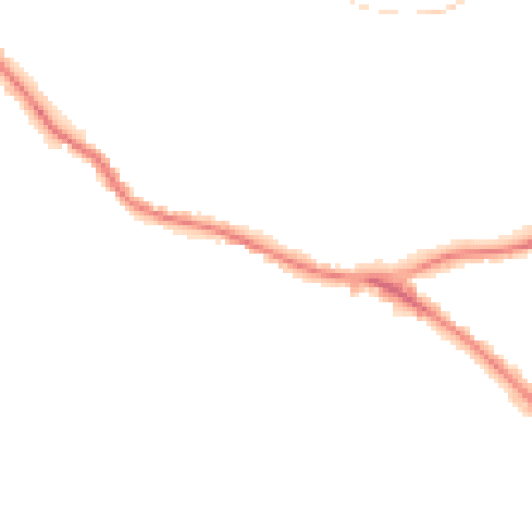 Night-time road noise heatmap for WD23 1AQ