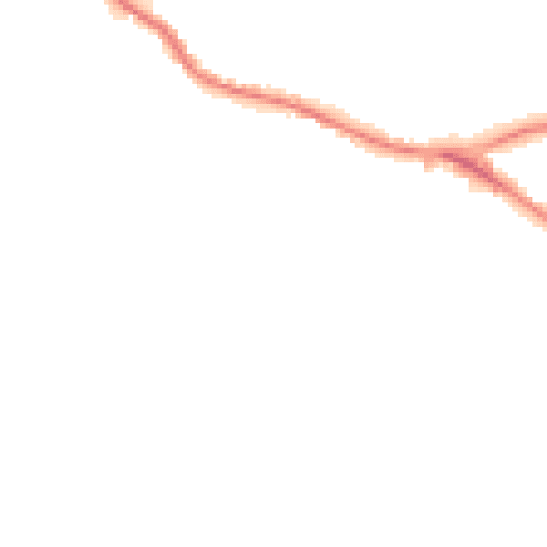 Night-time road noise heatmap for WD23 1AW