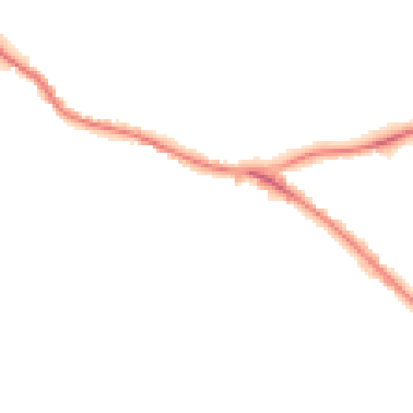 Night-time road noise heatmap for WD23 1AY