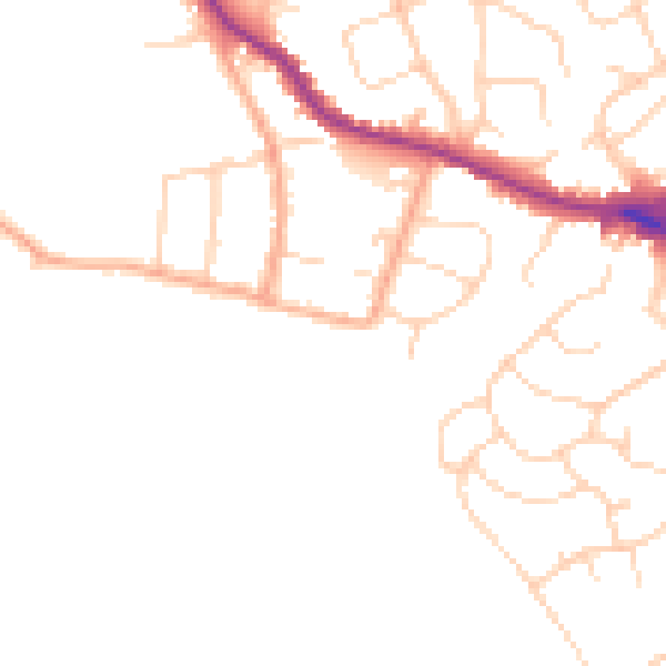 Daytime road noise heatmap for WD23 1DH