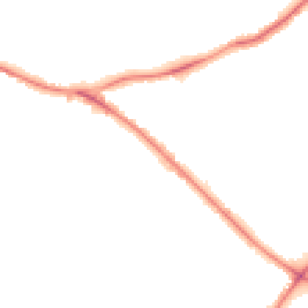 Night-time road noise heatmap for WD23 1EB